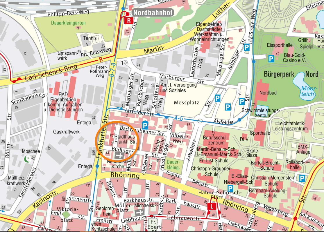 Lageplan Stadthaus